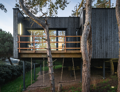 Cabane dans les arbres en Bretagne