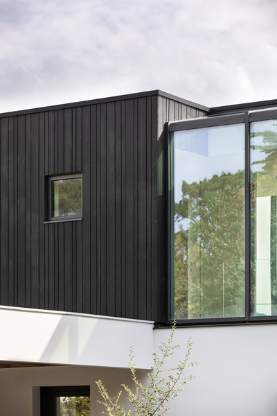 Zwart Douglas hout