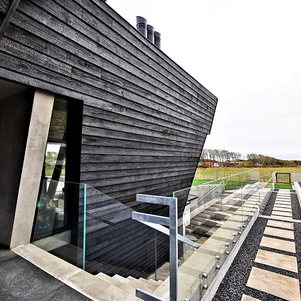 Houten gevelbekleding