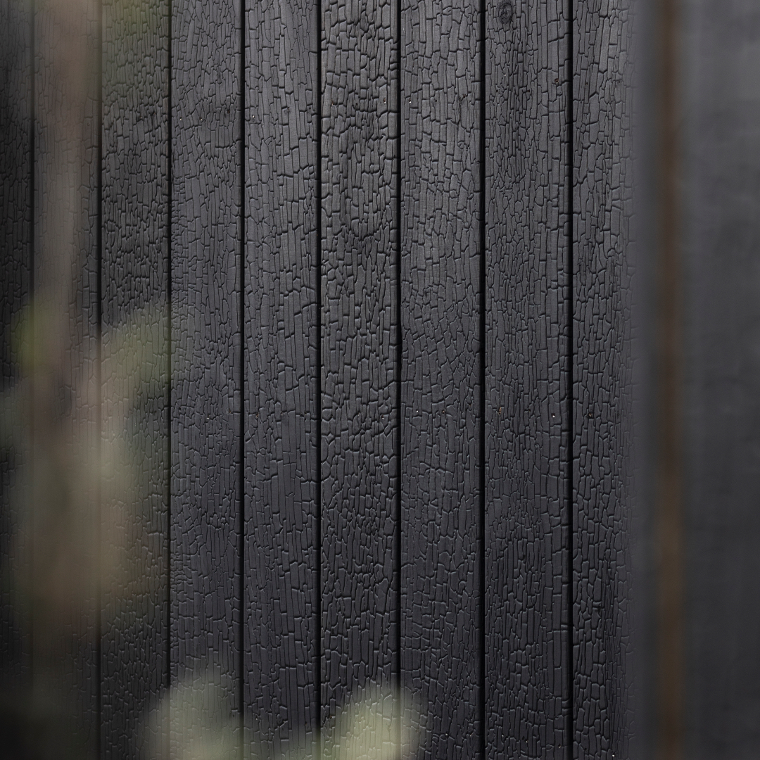 Abri de jardin en bois noir