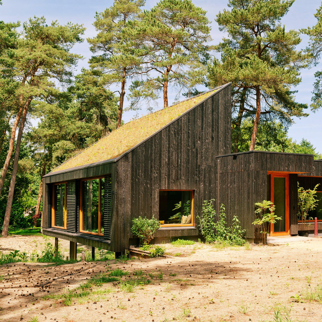 Circulaire gevelbekleding: Shou Sugi Ban hout